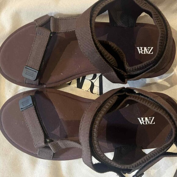 Zara - SANDALS WITH ADHESIVE STRAPS - NEVER WORN - size 6 - Picture 6 of 6